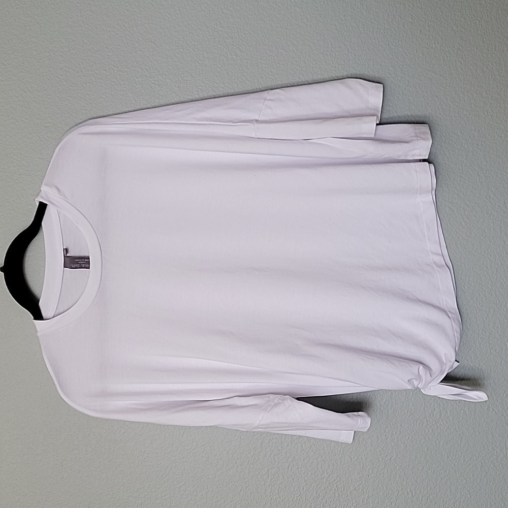 Sweaty Betty White Knot Front Small Oversized Stretch Top